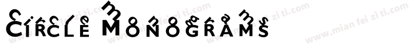 Circle Monograms字体转换
